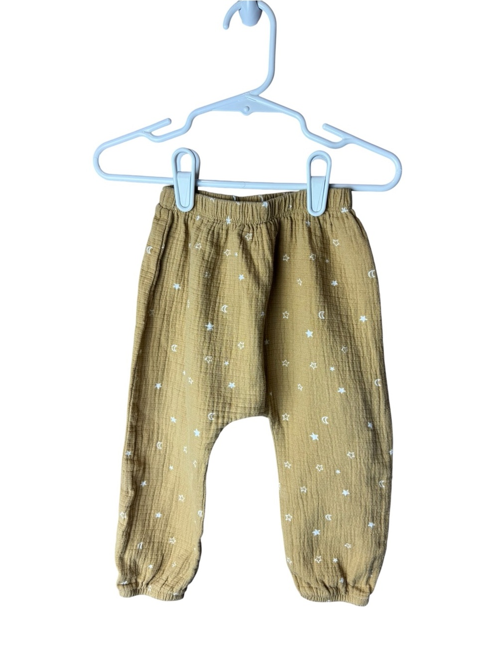 Quincy Mae Tan Star Gauze Pant 18-24M